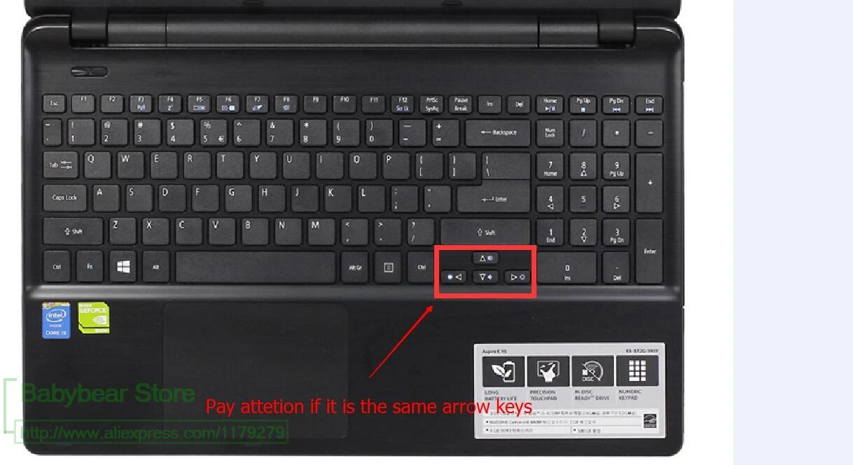 15 дюймов Защитная крышка для клавиатуры ноутбука Acer Aspire E5-572 E5 571 551 531 521 511G V3 551G 571G