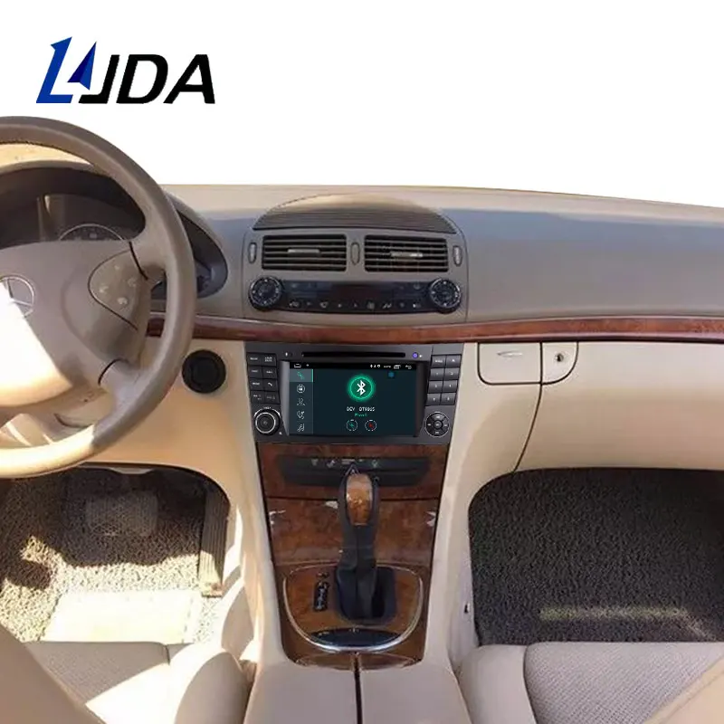 Автомагнитола LJDA 2 Din Android 10 для Mercedes Benz E-Class E200 E220 E300 W211 E320 Автомобильная