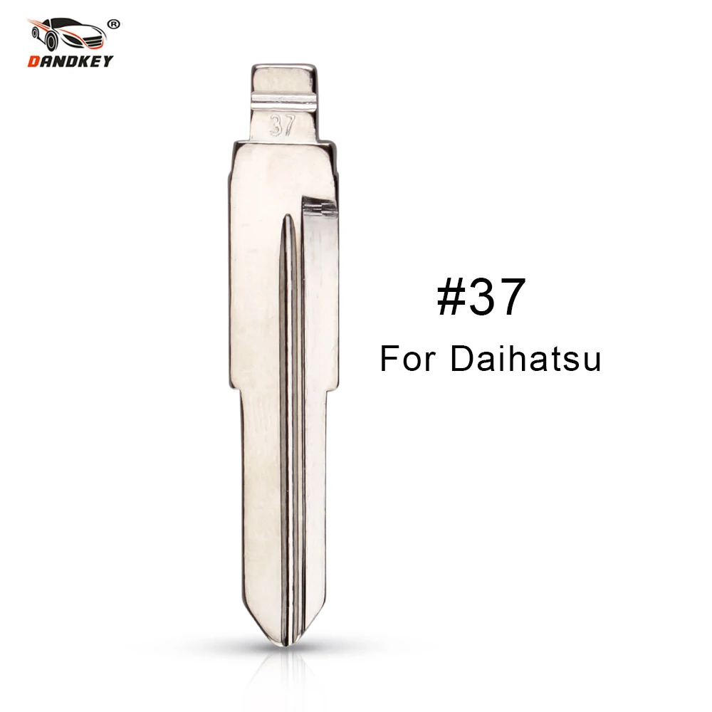 

Dandkey 10pcs/lot No.37 Metal Blank Uncut Flip KD Remote Key Blade Type #37 For DAIHATSU Xenia Faw DLX Fob Replacement