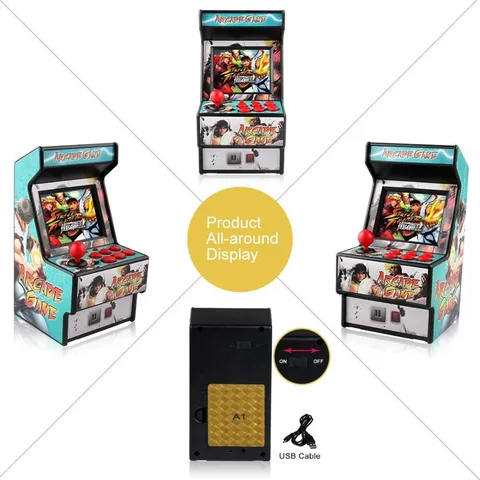 Мини-аркадная игра 2025 156, классические портативные игры, портативные для детей и взрослых, 2,8 дюйма, цветной экран с защитой глаз и перезаряжаемый