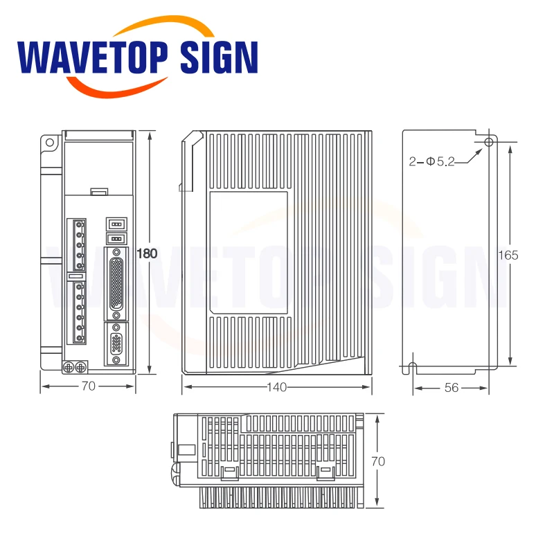 Leadshine высокое Напряжение Сервопривод переменного тока L5-750Z 750W + Серводвигатель