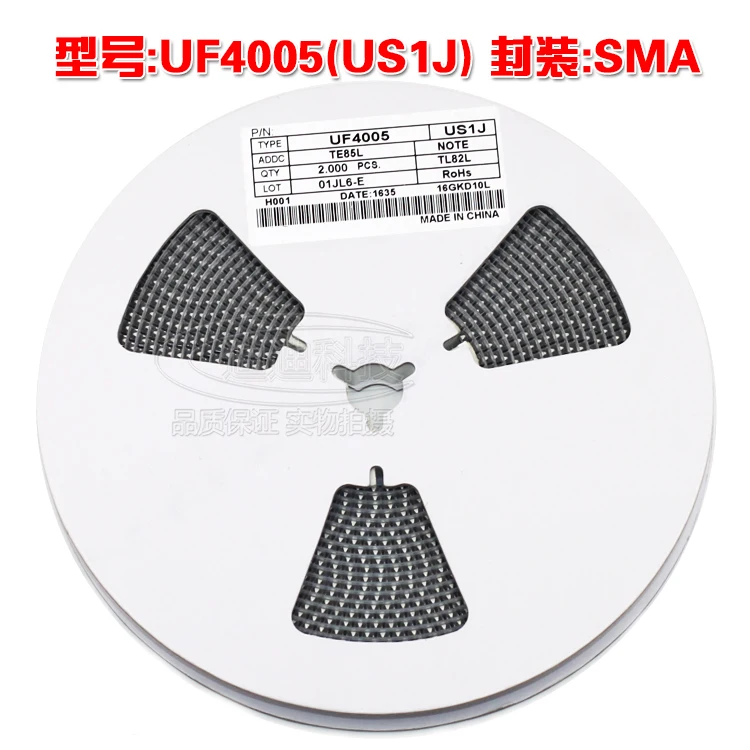 Новый UF4005 SMA Silkscreen US1J SMD выпрямительные диоды DO-214AC 1A600V 4005 | Электроника