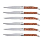 Стиль Laguiole Нержавеющаясталь ножи для стейка деревянные японские столовый сервиз столовые приборы нож Ресторан Посуда Столовые приборы 24610 шт