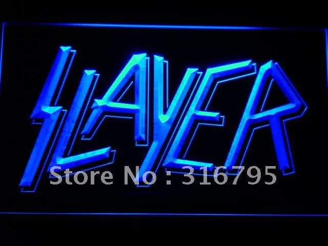 

C194 Slayer светодиодсветильник неоновые световые вывески с переключателем вкл/выкл 20 + цветов 5 размеров на выбор