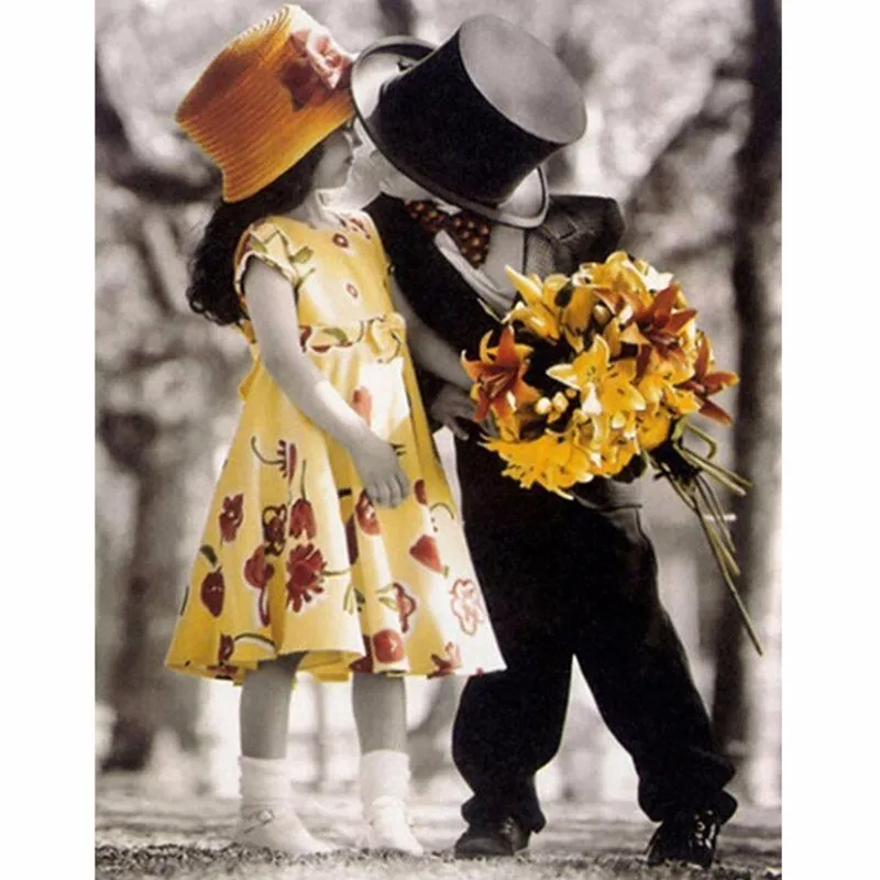 

Полностью Алмазная картина для девочек и мальчиков, квадратный/круглый горный хрусталь, ручная работа, мозаика, сделай сам, вышивка, детство...