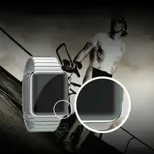 URVOI настоящий полноэкранный чехол для apple watch radian TPU чистый защитный ремонта ТПУ мембранные