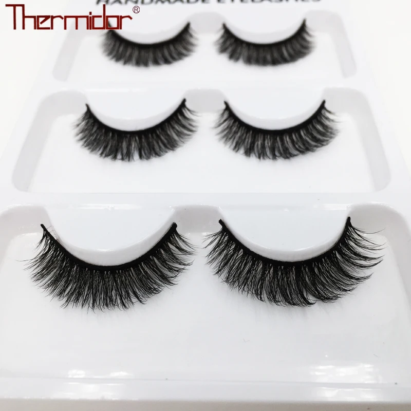 Thermidor 3D ресницы высокого объема волоконные натуральные накладных ресниц черного