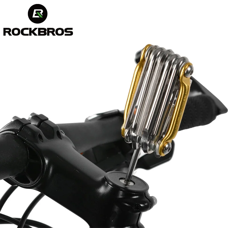 ROCKBROS Cr Mo металлический велоиструмент набор многофункциональный карманный мини