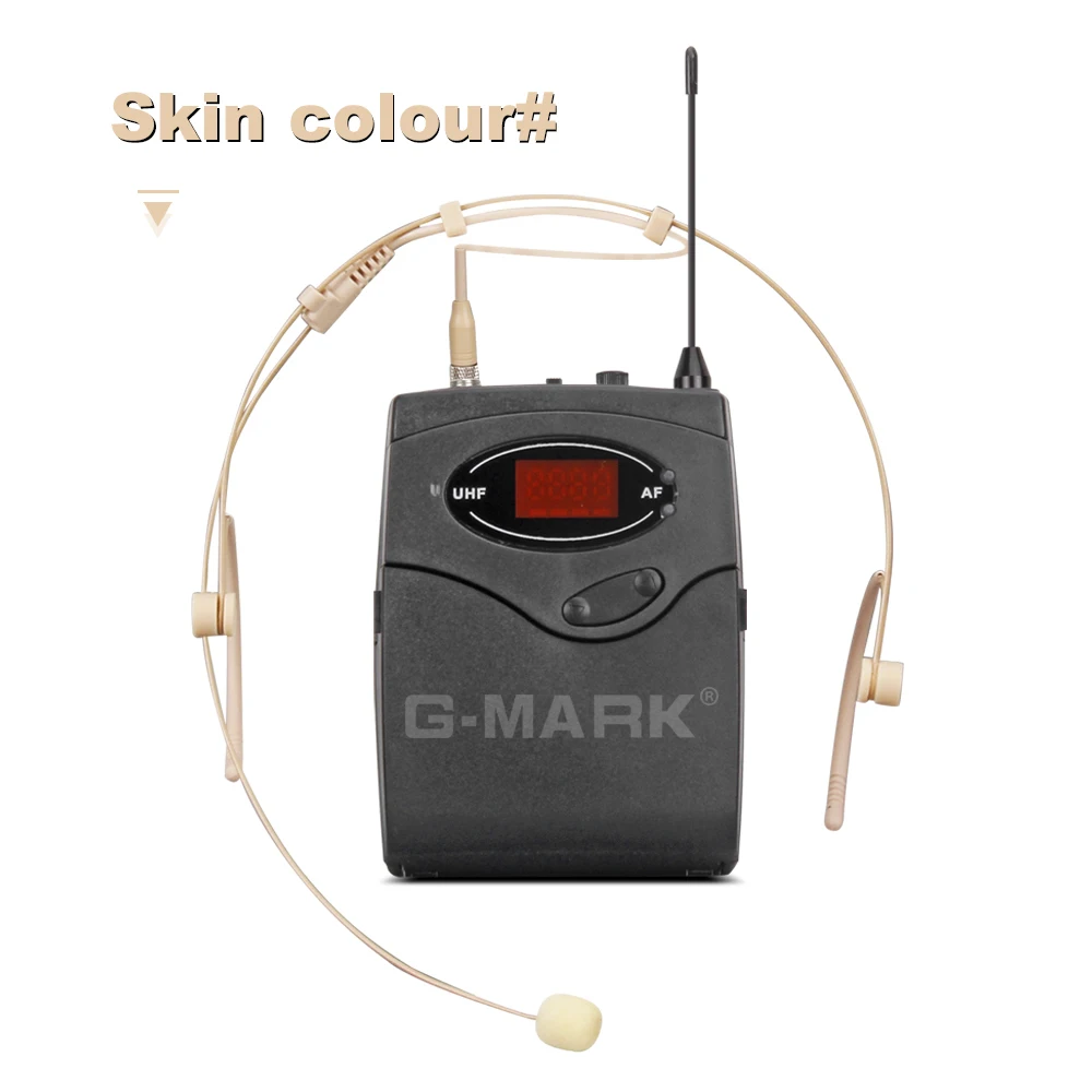 G MARK G101 Профессиональная беспроводная микрофонная гарнитура система передатчик