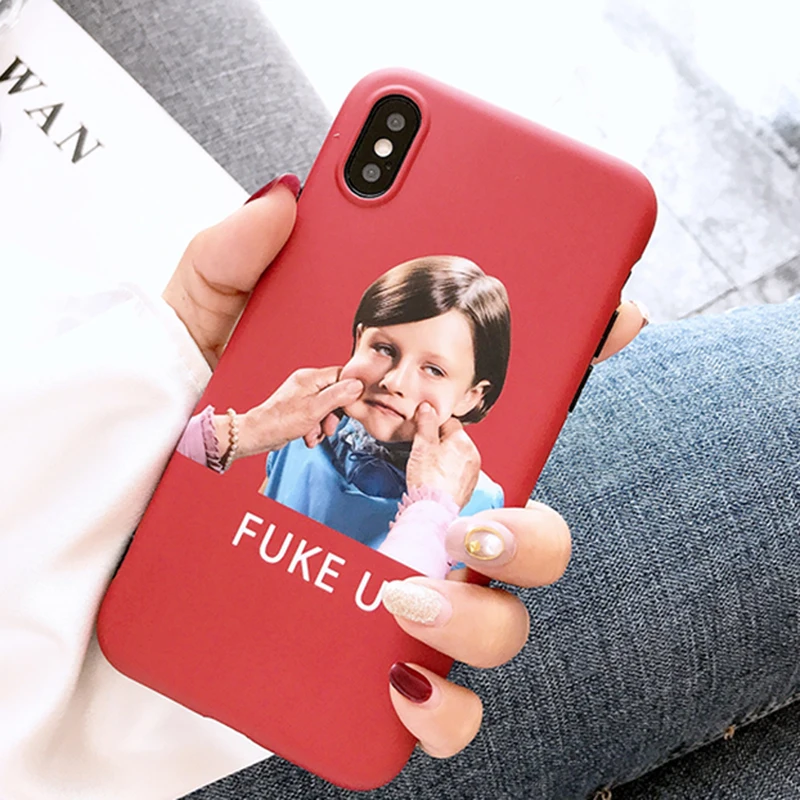 Отсутствие Забавный Мальчик девушка телефон чехлы для iphone 7 Чехол 6 S 8 Plus X Мода