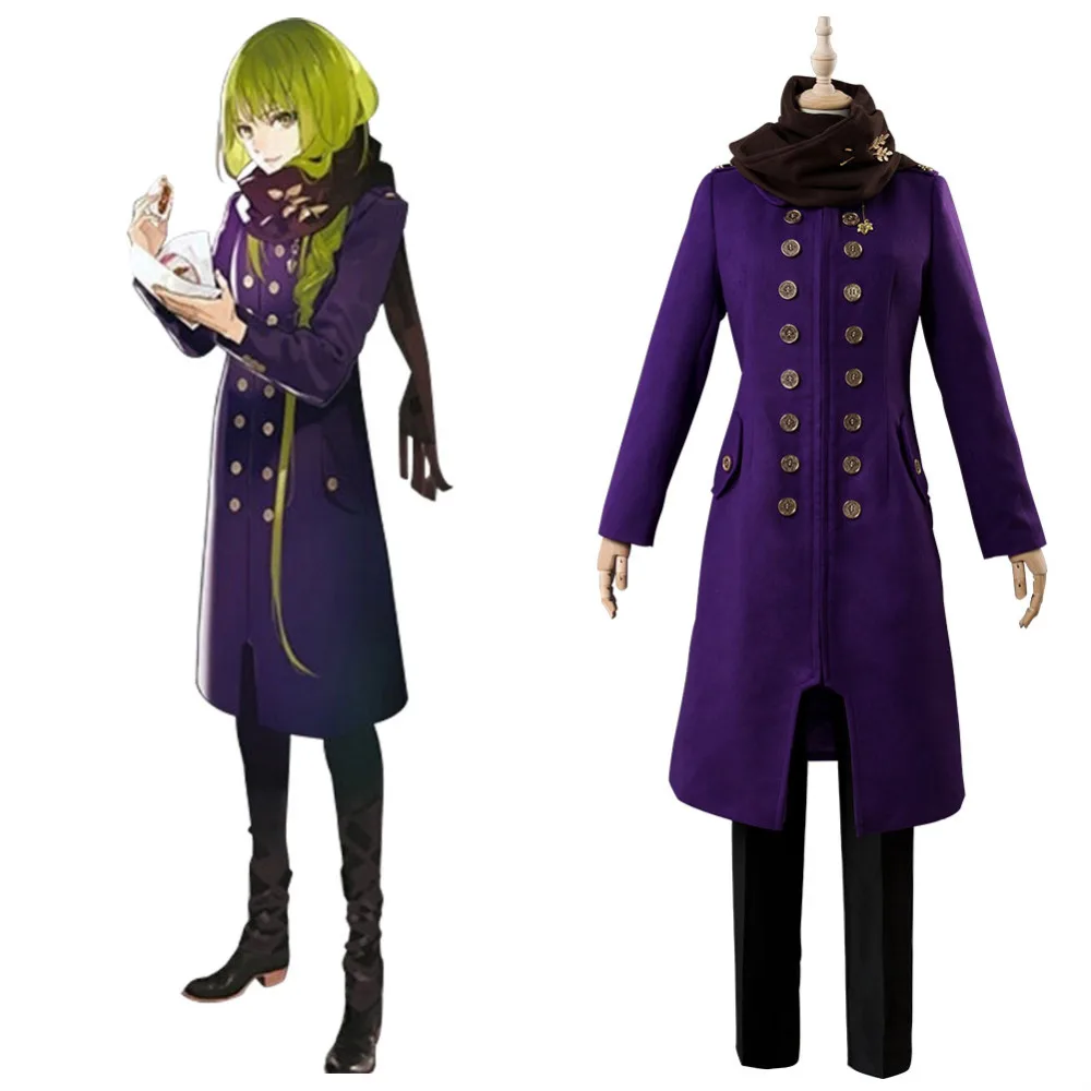 Fate Grand Order Косплей FGO Enkidu костюм для косплея Повседневная зимняя одежда наряд шарф