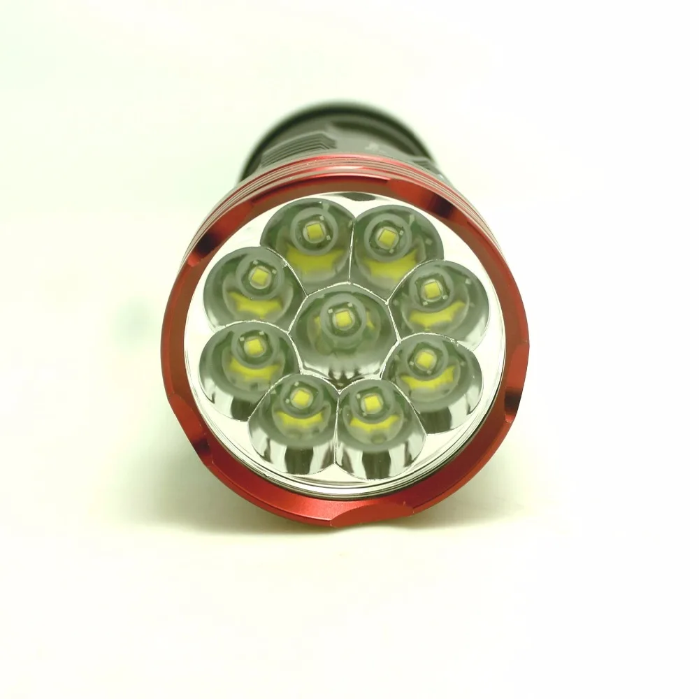 Король-светодиодный фонарик Tinhofire 9T6 15000 люмен 9 светодиодов CREE XM-L T6 для кемпинга