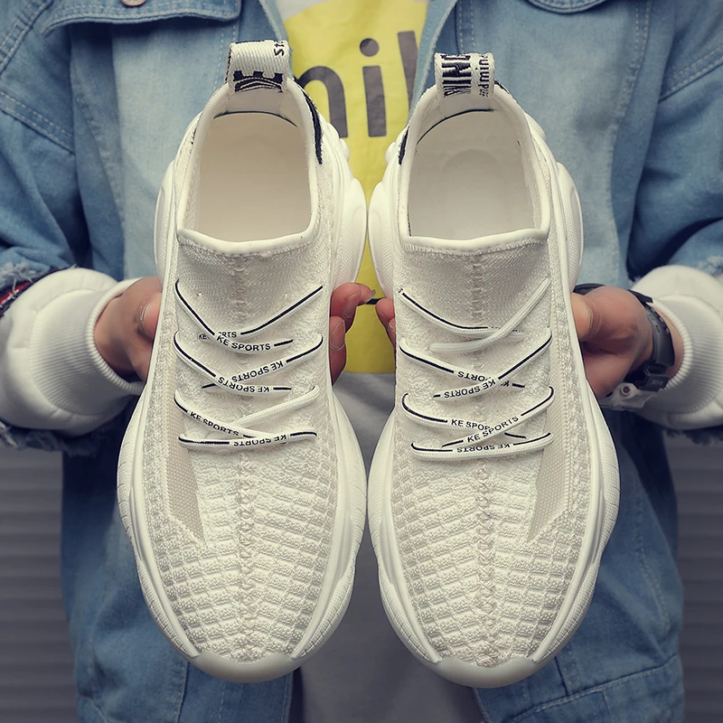 2020 Men Sneakers High Quality Fashion Mesh Male Comfortable Breathable Casual Shoes #ZC9901 | Обувь