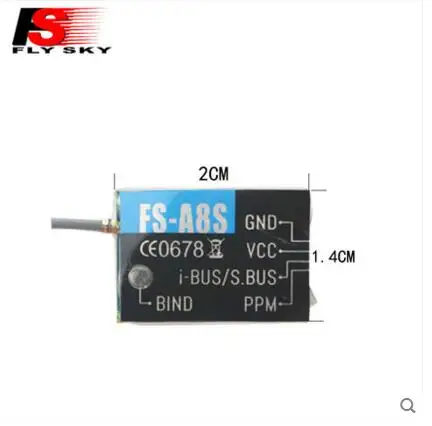 Flysky FS A8S 2 4G 8CH мини приемник с PPM i BUS SBUS Выход аэрокамера для дистанционно