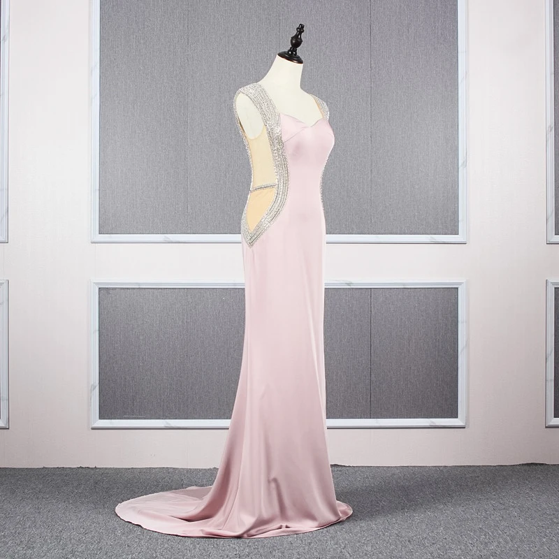 JANCEMBER vestidos de formatura Бисероплетение простая возлюбленная Русалка без рукавов со