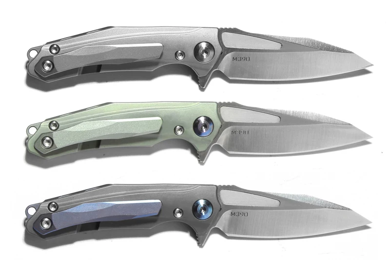 Складной нож VENOM mini ATTACKER с шариковым подшипником M390 лезвие из титана + углеволокна