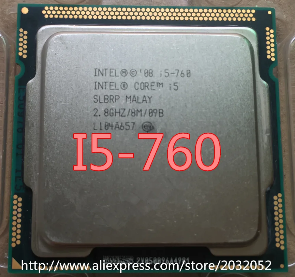 Процессор Intel Core с процессором 2 8 ГГц Мб кэш памяти разъем LGA1156 45 нм процессор i5 760|i5