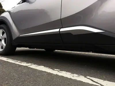 

ABS Chrome Side Door Body Molding Cover Trim 4pcs For Toyota C-HR 2016 - 2019