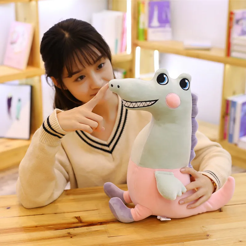 

1pc 40/60cm Down cotton dinosaur Cartoon Plush Toy soft animal stuffed doll Cute Home decor Kawaii Christmasgift for child girl