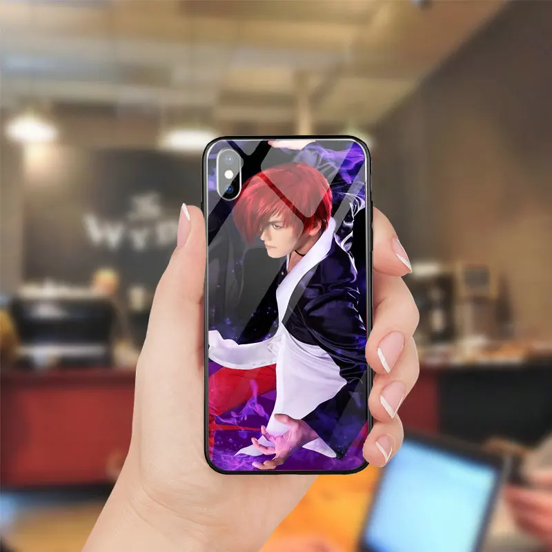 Закаленное Стекло случаи мобильного телефона Coque для Iphone 5 5s se 7 6 S 8 Plus X XR XS Макс