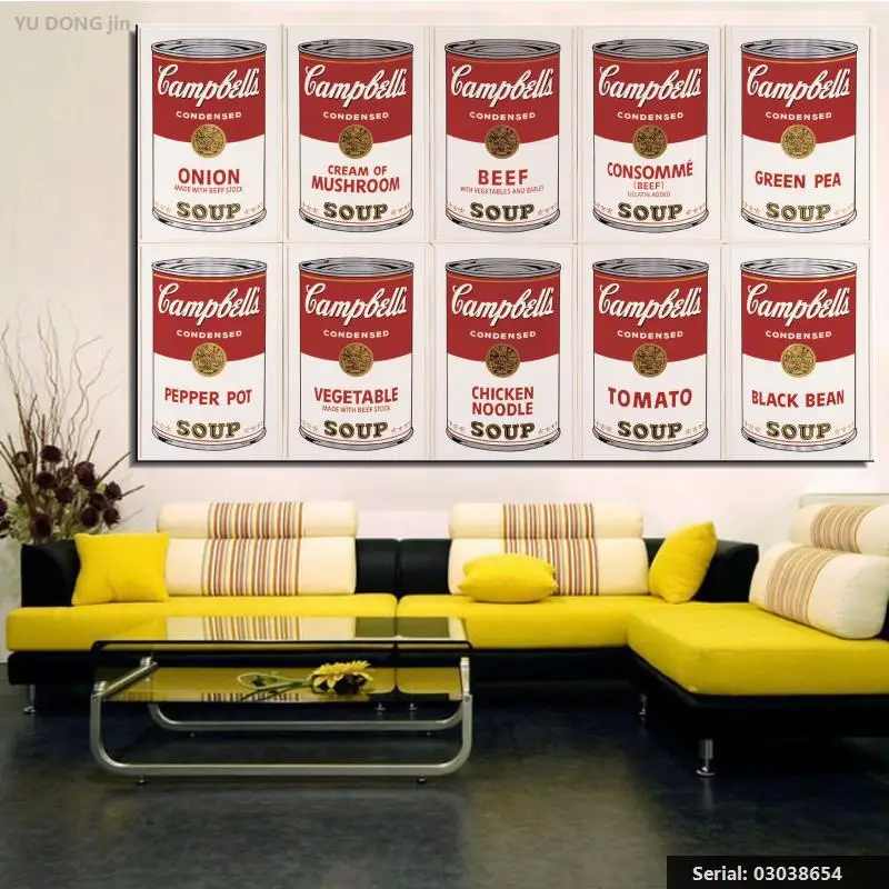 Yu Dong jin Andy Warhol натюрморт абстрактная живопись маслом Рисование Искусство спрей