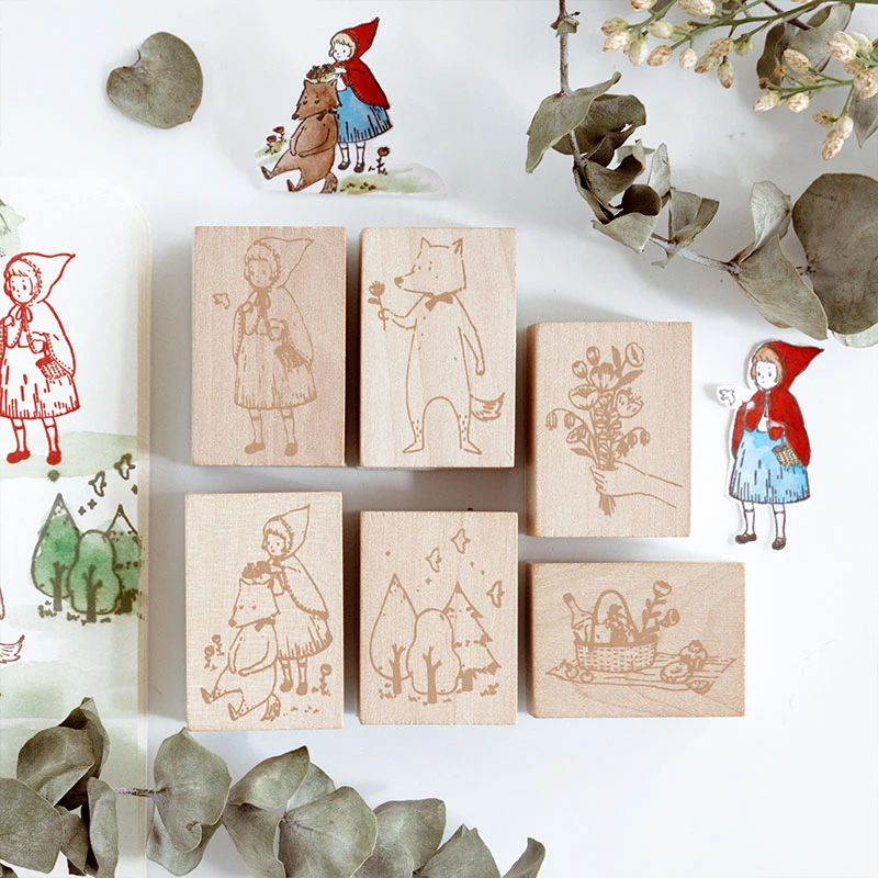 

Vintage fairy tale series wood stamp DIY craft wooden rubber stamps for scrapbooking stationery scrapbooking standard stamp