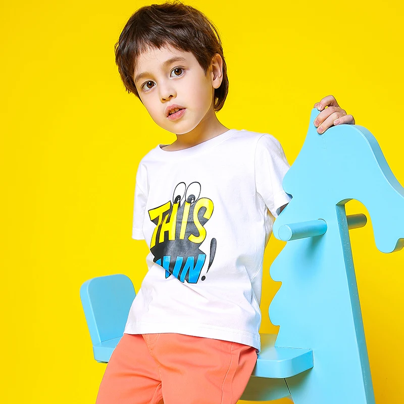 Pioneer kids/Новая летняя футболка с короткими рукавами одежда для мальчиков футболки