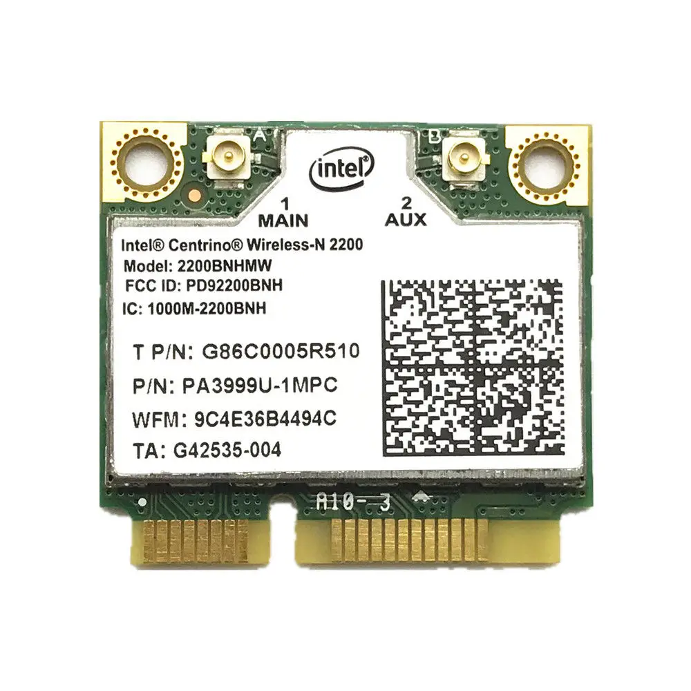 Мини pcie карта для Intel 2200BGN 2200BNHMW Wi Fi адаптер половинная мини PCI e беспроводная Wlan dell