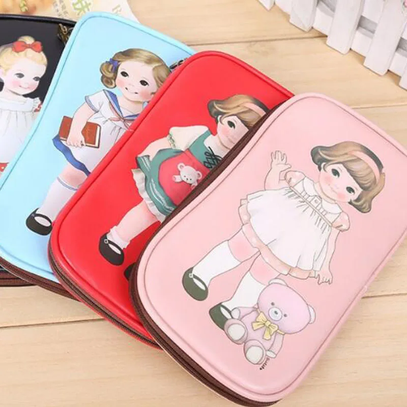 Чехол карандаш Yes Girl Cute Kawaii кожаная сумка 21 × 12 см отличный подарок для школы и