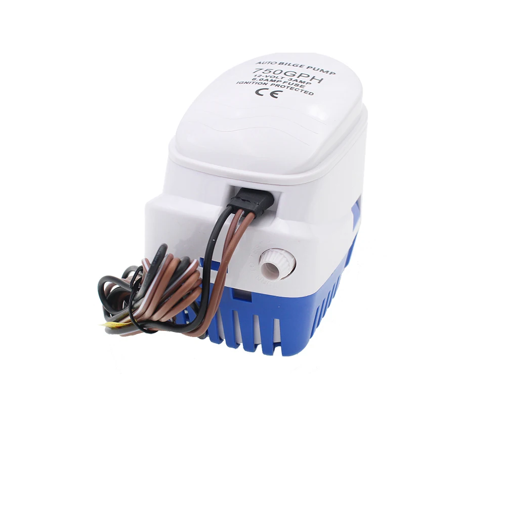 DC 12V 24V 750GPH Автоматический водяной Трюмный насос для лодки погружной с