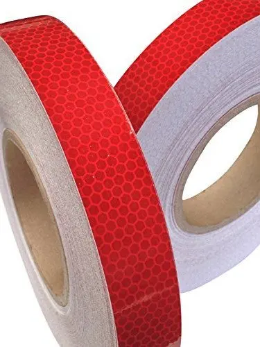 

High Intensity Red Reflective Tape Safety Warning Conspicously Night Reflective Film Sticker 2.5cm*2.5m