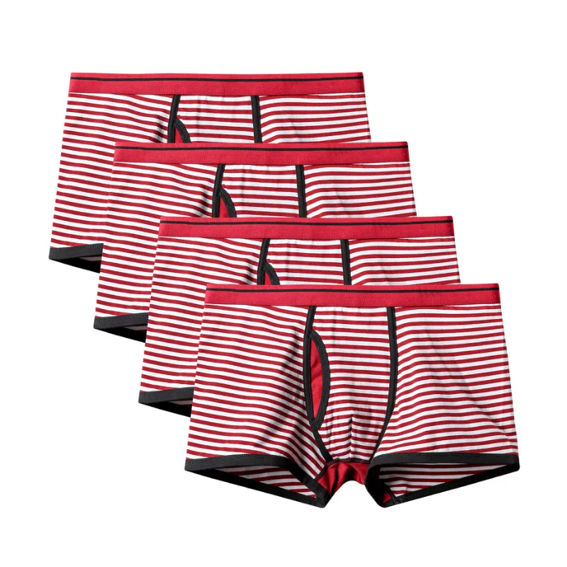 4Pcs A0917 Red M5 4 шт./лот горячая Распродажа, мужские плавки, новинка Mr Модная стильная качественная хлопковая Мужская Мужские шорты-боксеры, детское белье, трусы мужские дома детское нижнее белье - Цвет: 4Pcs A0917 Red M5
