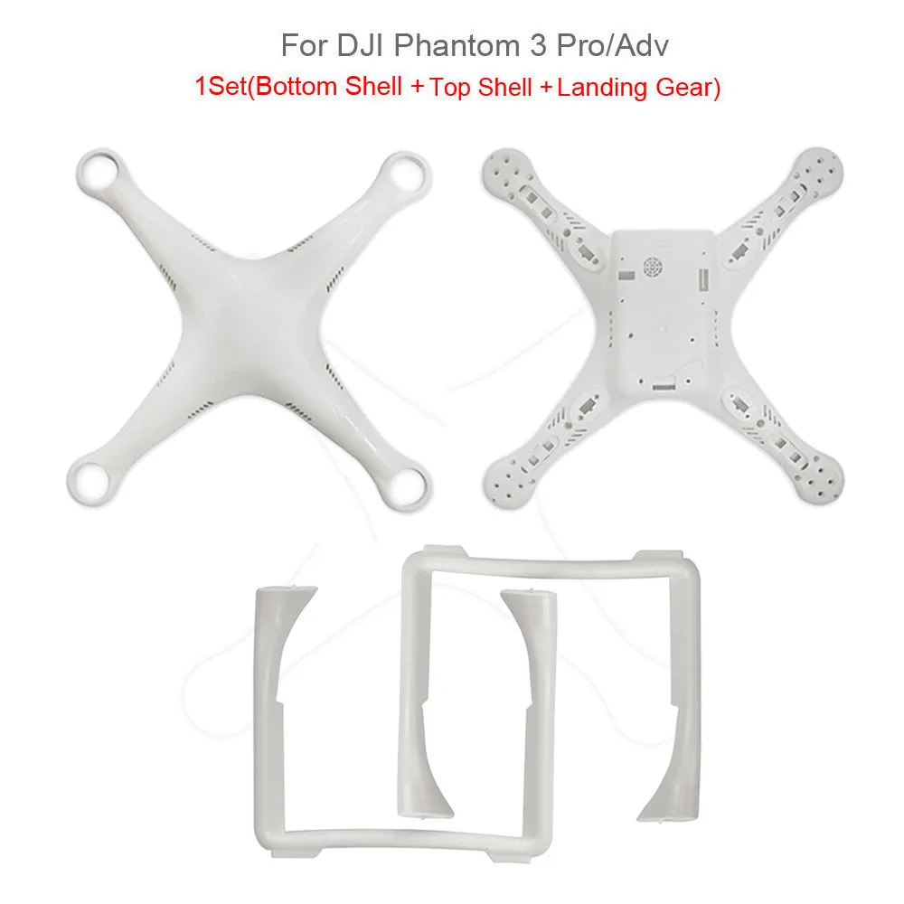 Корпус верхней нижней крышки Шасси Ремонт для DJI Phantom 3 Pro/Adv Drone 20J Прямая