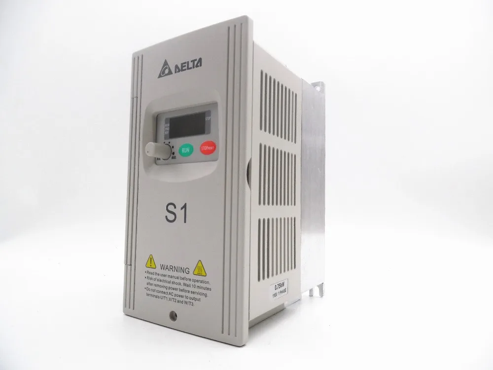 Delta 1HP однофазный 110 в 750 Вт VFD инвертор с переменной частотой Inverter S серии для