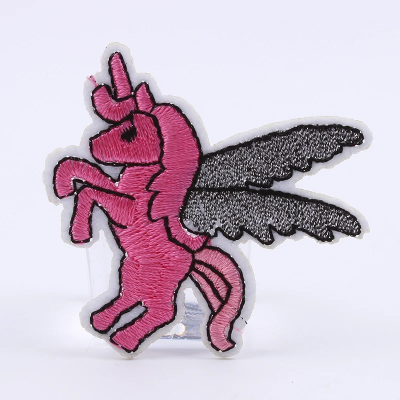10 шт./лот патч с вышивкой единорога наклейка утюгом мультяшными животными Сделай