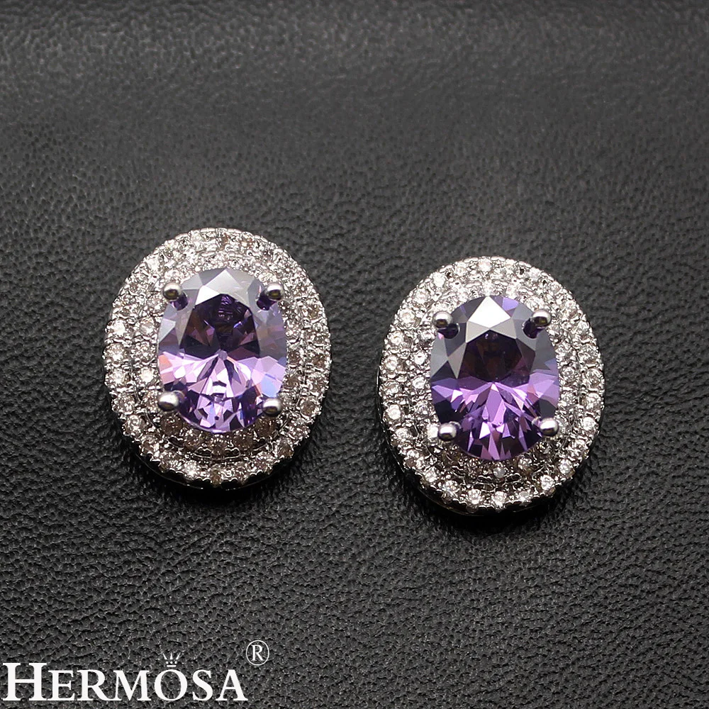 Классические модные овальные серьги Hermosa из стерлингового серебра 925 пробы 3
