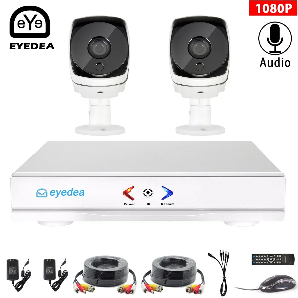 Eyedea 4CH 1080N HDMI DVR 5500TVL 1080 P HD Крытый Аудио CCTV камеры безопасности системы 4 канала