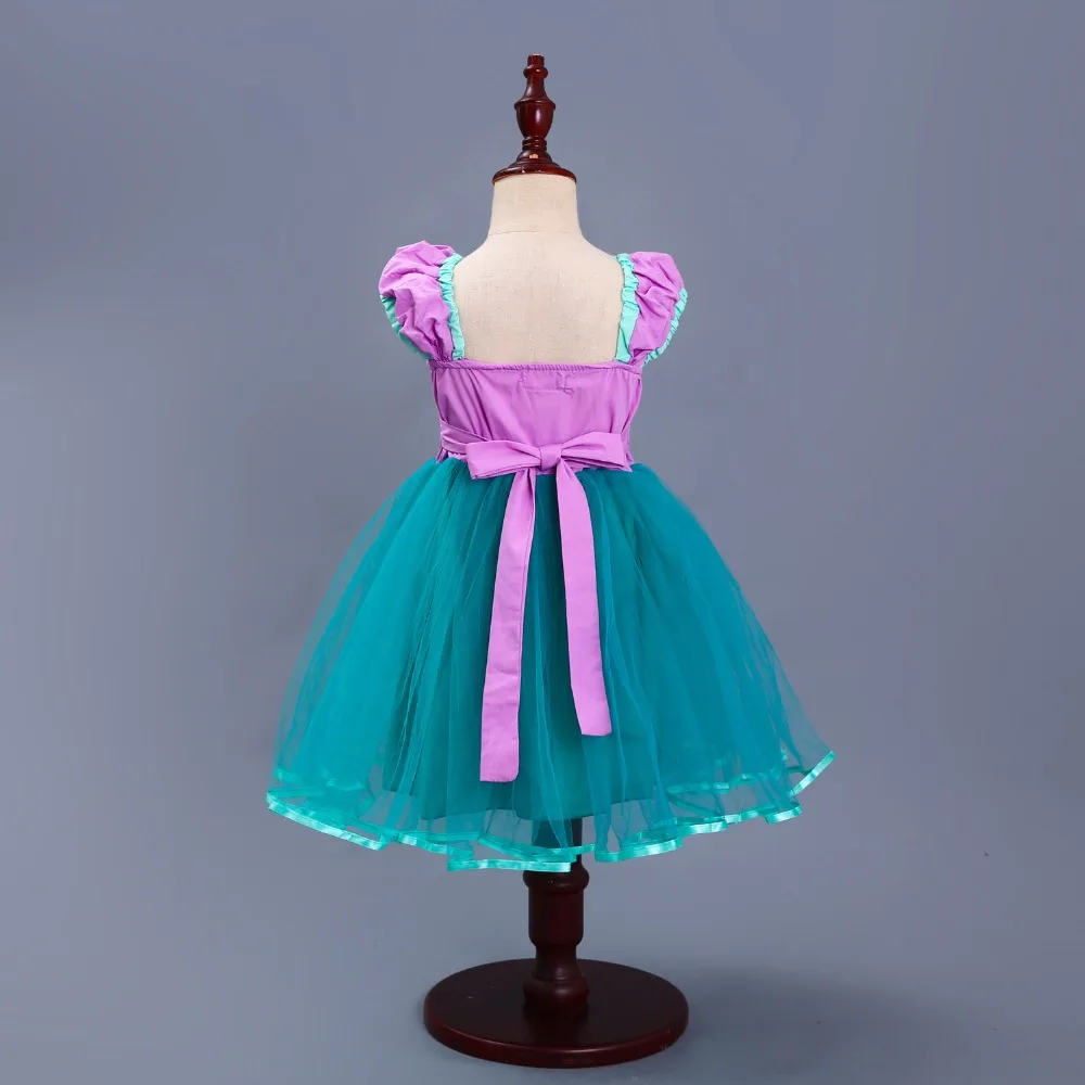 Детское платье с русалочкой для девочек 6 лет на свадьбу Хэллоуина костюм феи