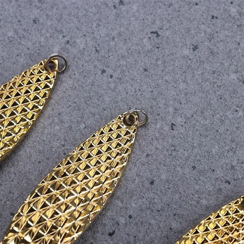 5 шт. ложки жесткие рыболовные приманки тройные Крючки металлические