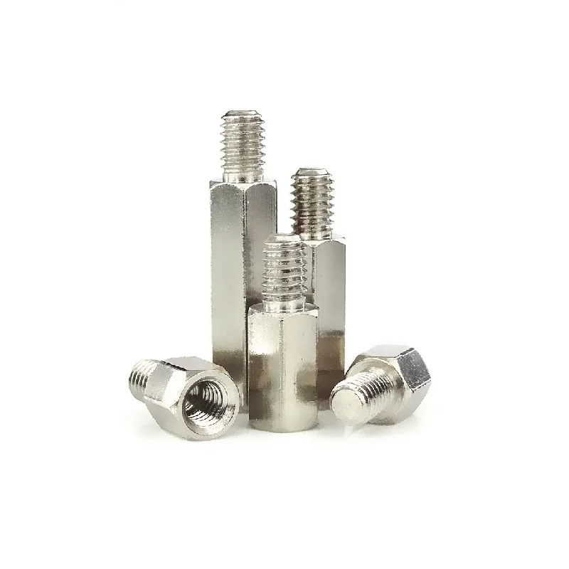 Бесплатная доставка никелированные одноголовые шестиугольные медные винты M3 M4 *