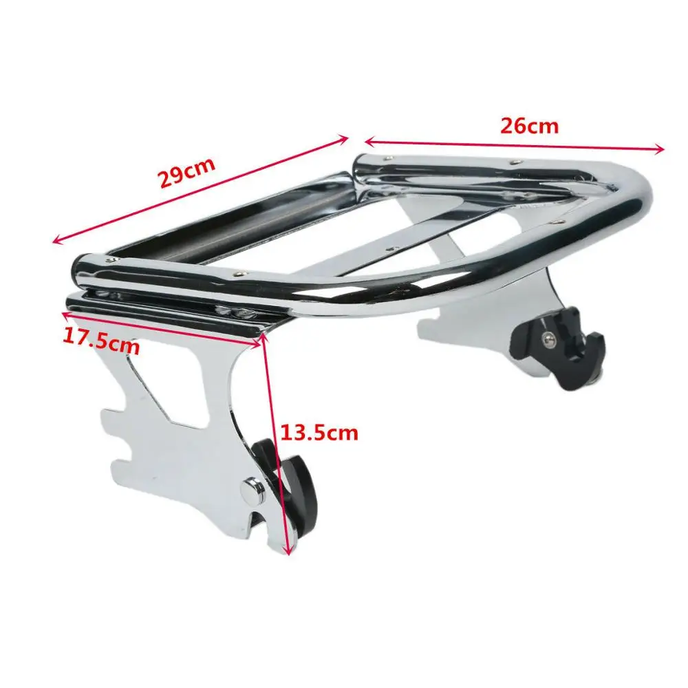 Мотоциклетная Съемная двухместная багажная стойка для Harley Touring Tour Pack Road King Electra