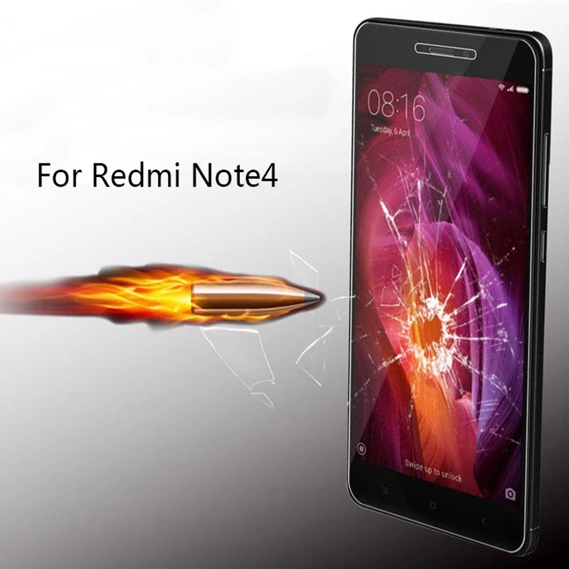 Закаленное стекло для Xiaomi Redmi Note 4|Защитные стёкла и плёнки телефонов| |