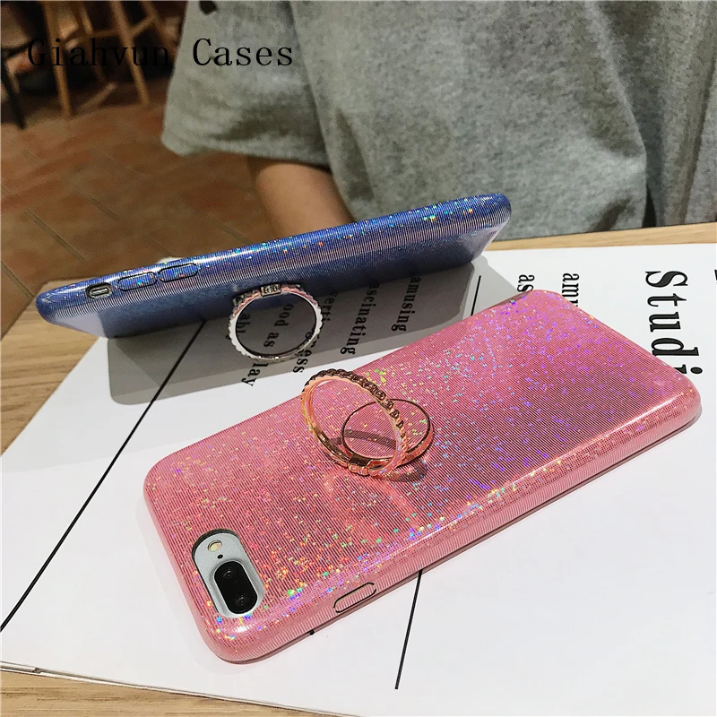 Чехол-подставка с блестящим лазером для OPPO R9S R11 R11S R17 |