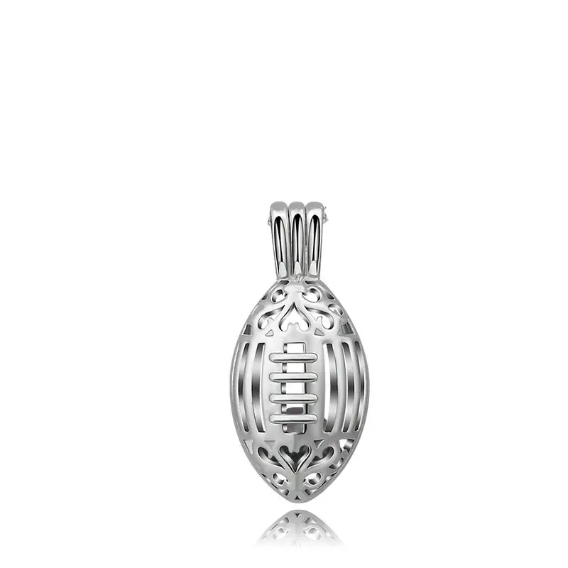 K269N08 EUDORA жемчужная клетка серебряный цвет медальон ароматерапия с парфюмом эфирное масло диффузор ожерелье 8 мм медальон кулон для DIY ювелирных изделий - Окраска металла: K269N08