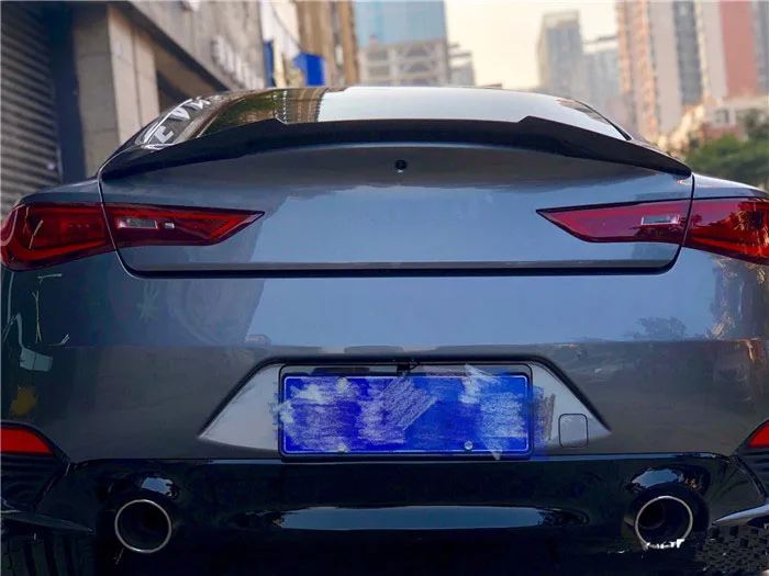 Для Infiniti Q60 Base Sport Coupe 2018 2019 спойлер заднего багажника крыла из углеродного волокна