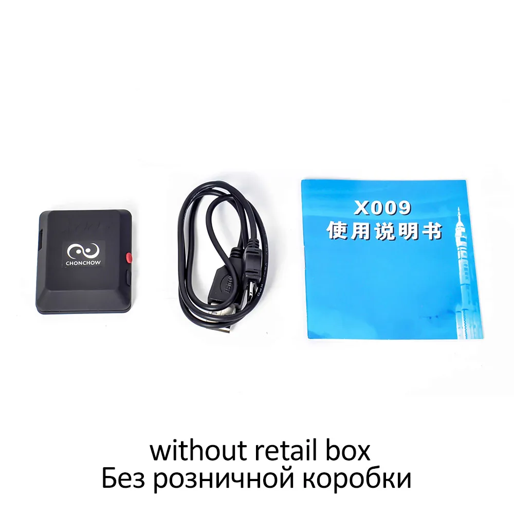Локатор SOS последнее издание X009 Мини GSM трекер Видеокамеры с Камера Мониторы видео Регистраторы с кнопкой SOS - Цвет: without box