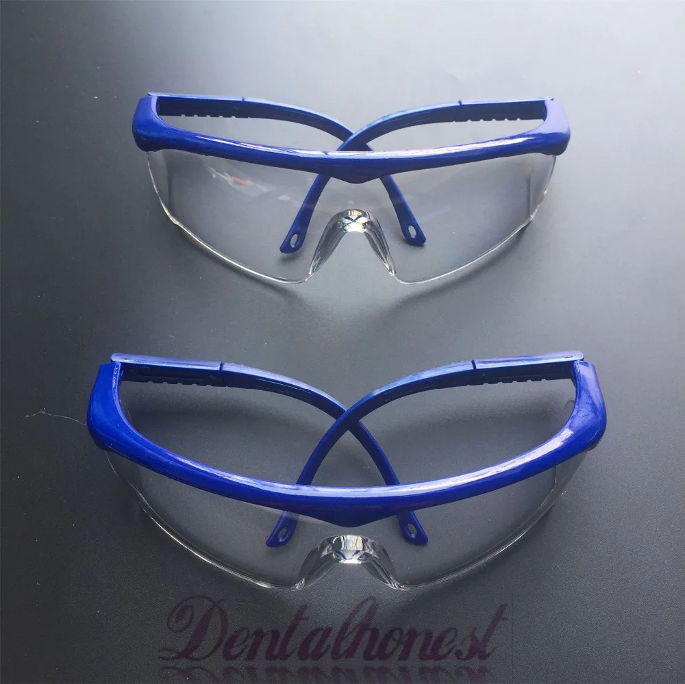 2 шт. зубные защитные очки глаз безопасность Анти туман синяя рамка|safety glasses