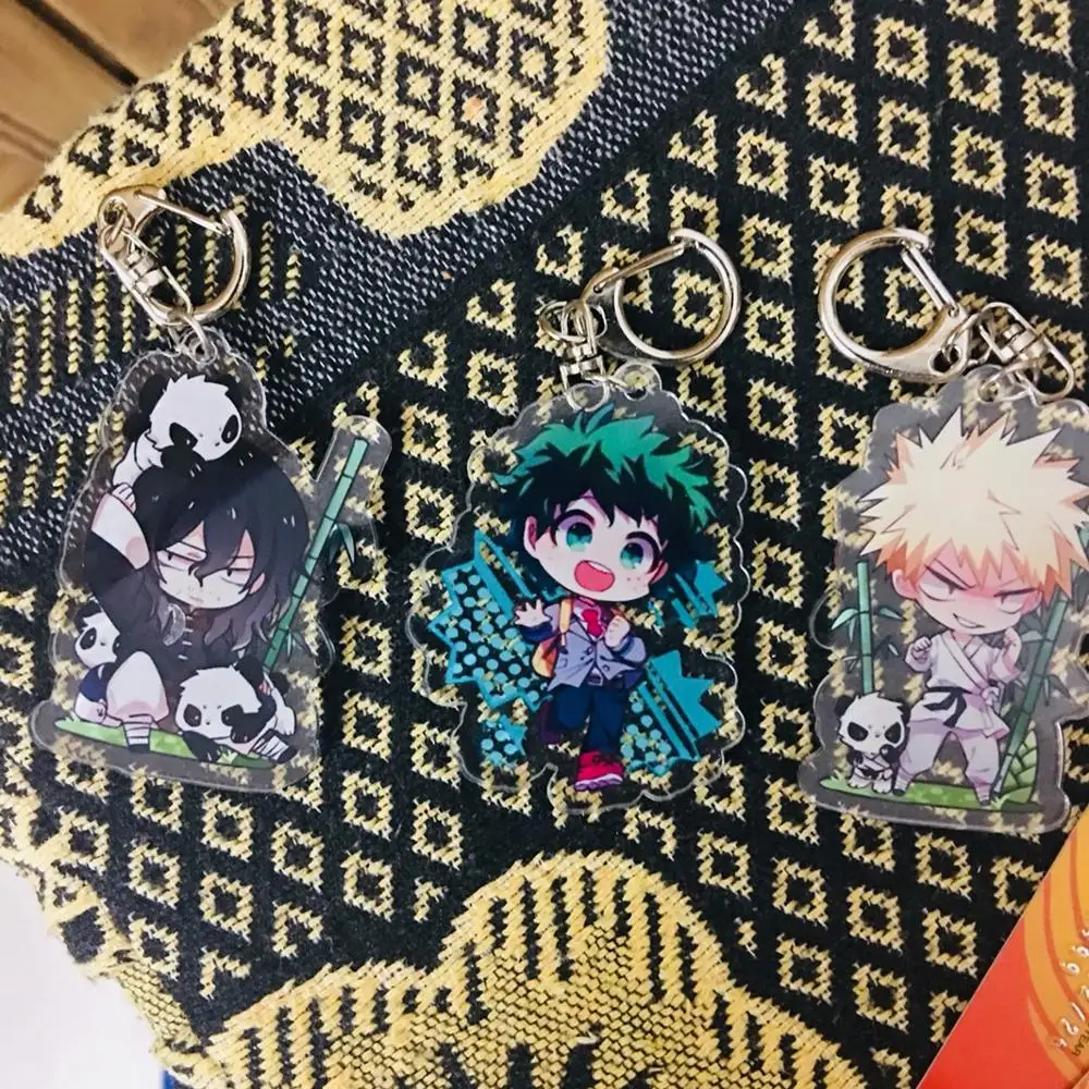 7 pcs/set Anime My hero academia keychain Boku no Hero Akademia figure Acrylic keyring cosplay pendants free shipping | Игрушки и хобби