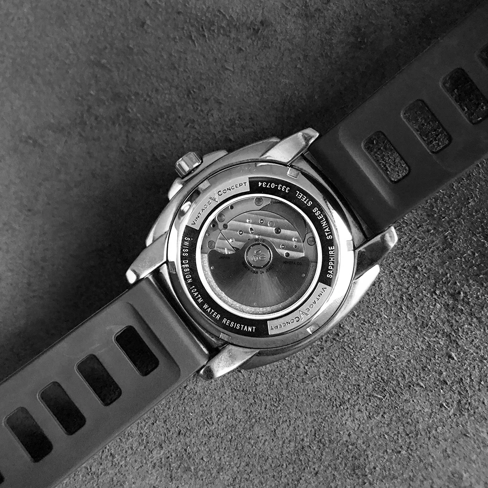 Модные мужские автоматические часы San Martin с сапфировым стеклом 100 м