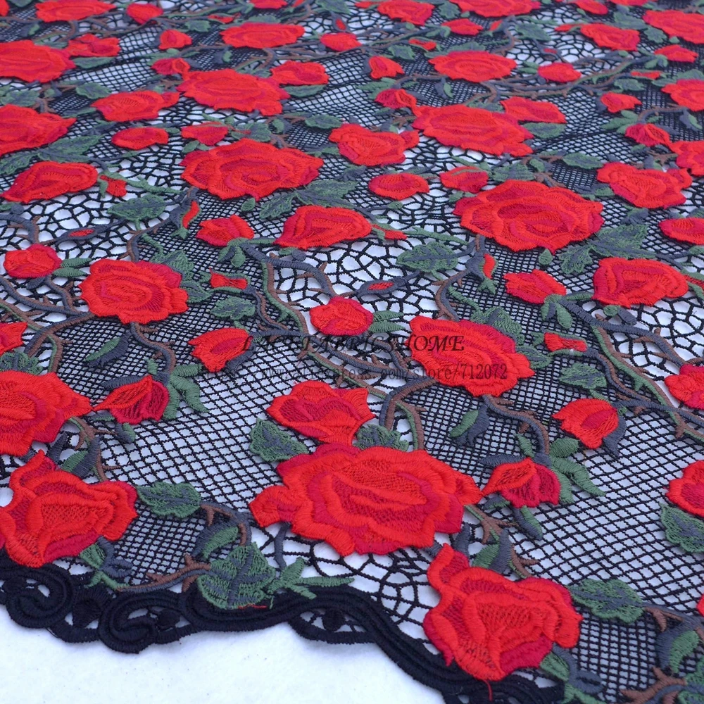 Кружевное платье с вышивкой шириной 49 дюймов 1 ярд|fashion lace fabric|lace fabricembroidered fabric |